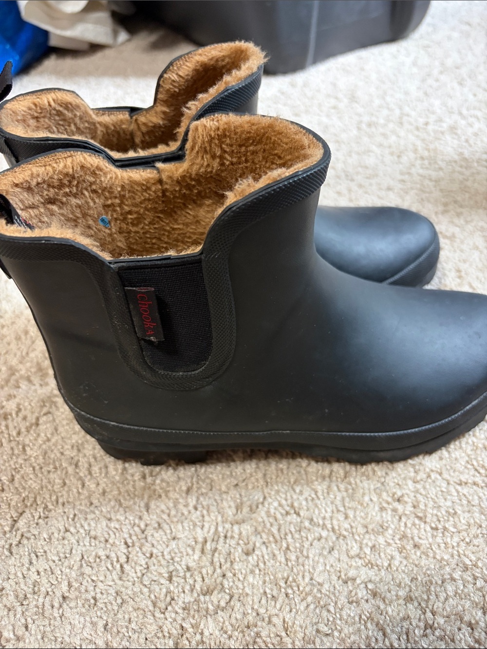 Chooka Chelsea Ankle Waterproof Rain Black Boots - Picture 2 of 6